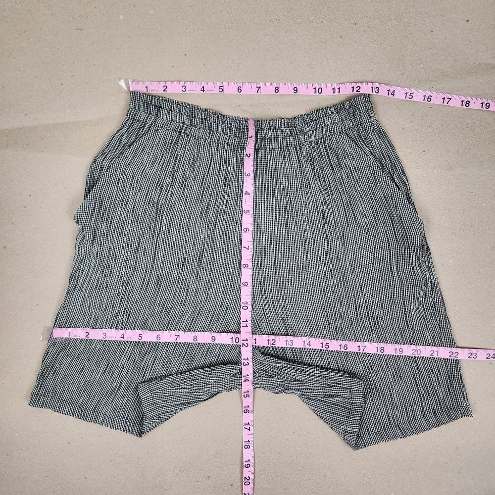 Vintage Rialto By Joe Perreras Checkered Crushed Pull-on Shorts USA Made Size M - Picture 7 of 12
